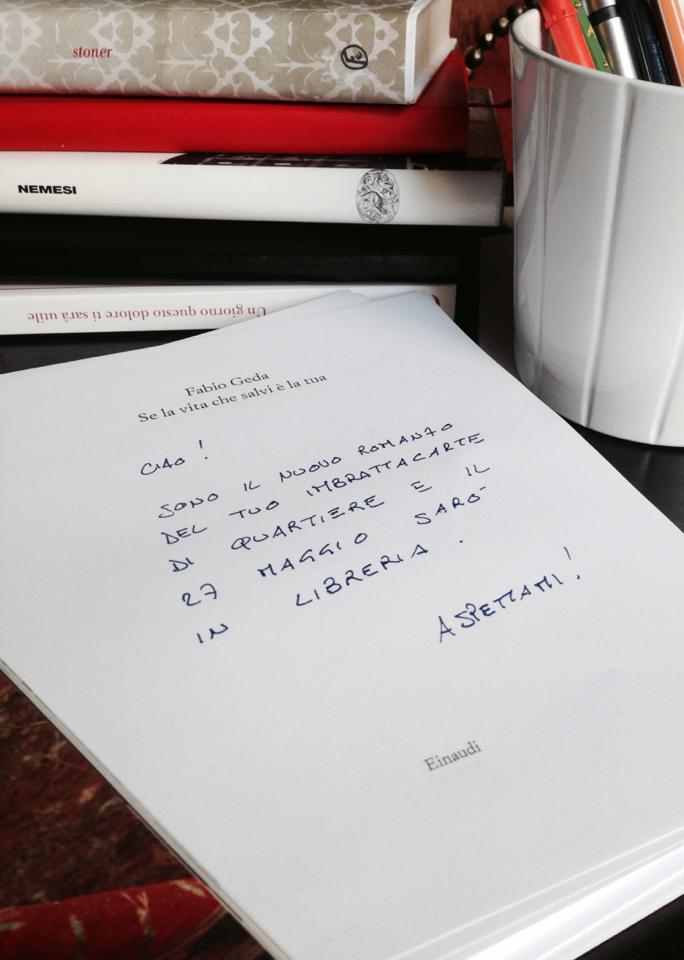 "Se la vita che salvi è la tua" di Fabio Geda