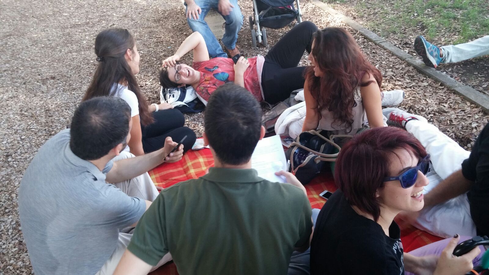 Foto di gruppo raduno nazionale Club del Libro - Roma 2015 - Villa Borghese