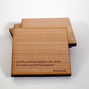 Sottobicchieri Bukowski