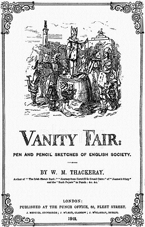 Locandina "La fiera della vanità" di William Makepeace Thackeray